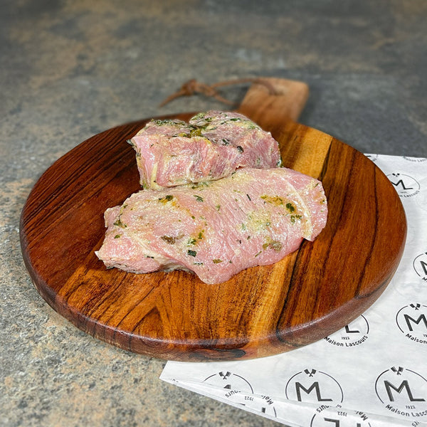 Veal Steak with Girolle Cream