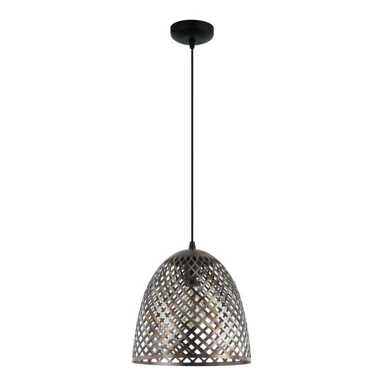 De Pavia hanglamp in zwart heeft een robuuste uitstraling. Perfect voor een industriële ambiance in jouw interieur.