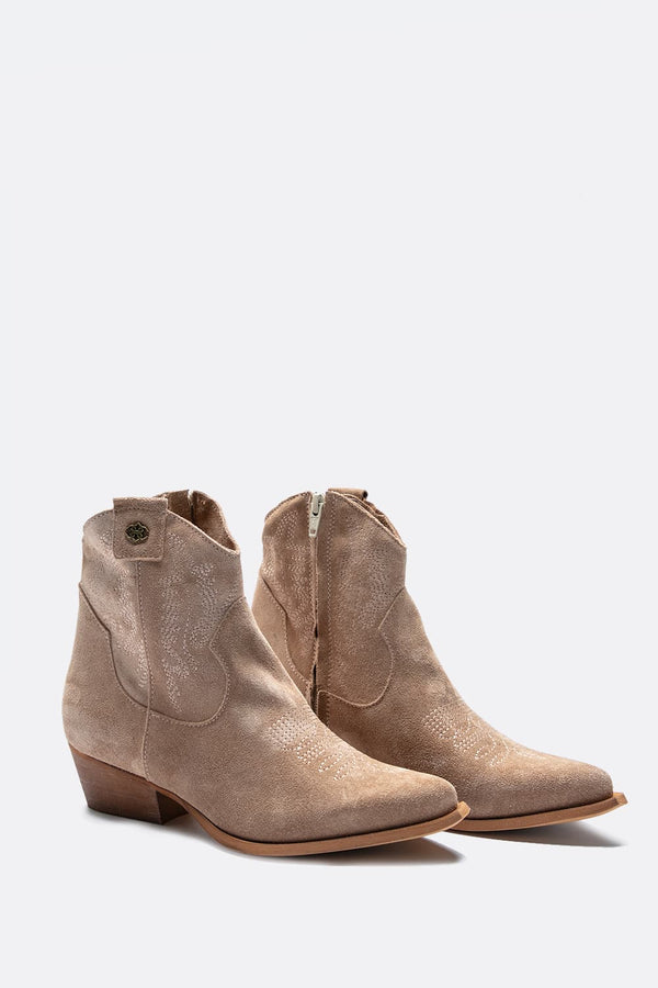 Stivaletto Texano Petrarca 100% vera pelle Made in Italy - Barone Firenze