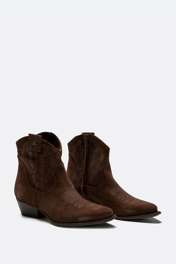 Stivaletto Texano Petrarca 100% vera pelle Made in Italy - Barone Firenze