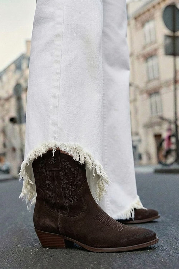 Stivaletto Texano Petrarca 100% vera pelle Made in Italy - Barone Firenze