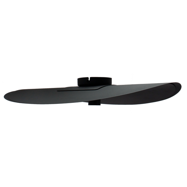 Zwart detail van de Piatto plafondlamp, elegant en modern. Perfect voor een verfijnde uitstraling in jouw interieur.