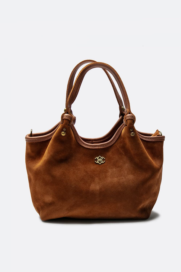 Pienza camoscio borsa 100% vera pelle Made in Italy - Barone Firenze