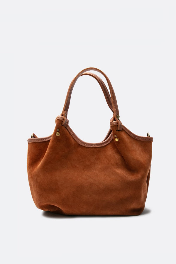 Pienza camoscio borsa 100% vera pelle Made in Italy - Barone Firenze