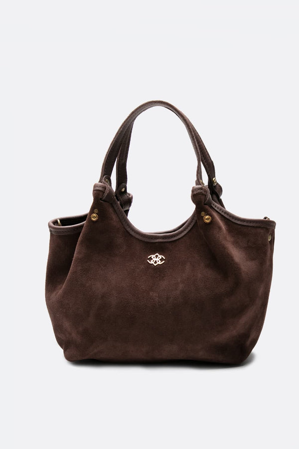 Pienza camoscio borsa 100% vera pelle Made in Italy - Barone Firenze