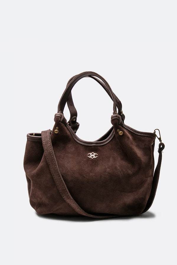 Pienza camoscio borsa 100% vera pelle Made in Italy - Barone Firenze