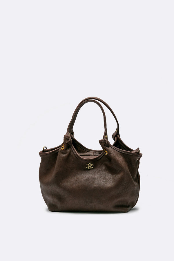 Pienza Borsa Vegetale Donna 100 % vera pelle Made in Italy- Barone Firenze