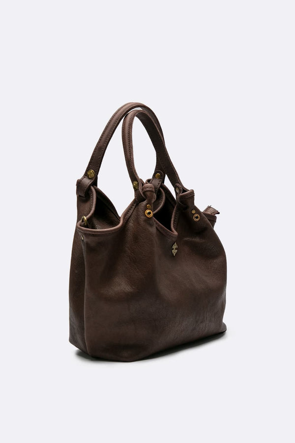Pienza Borsa Vegetale Donna 100 % vera pelle Made in Italy- Barone Firenze