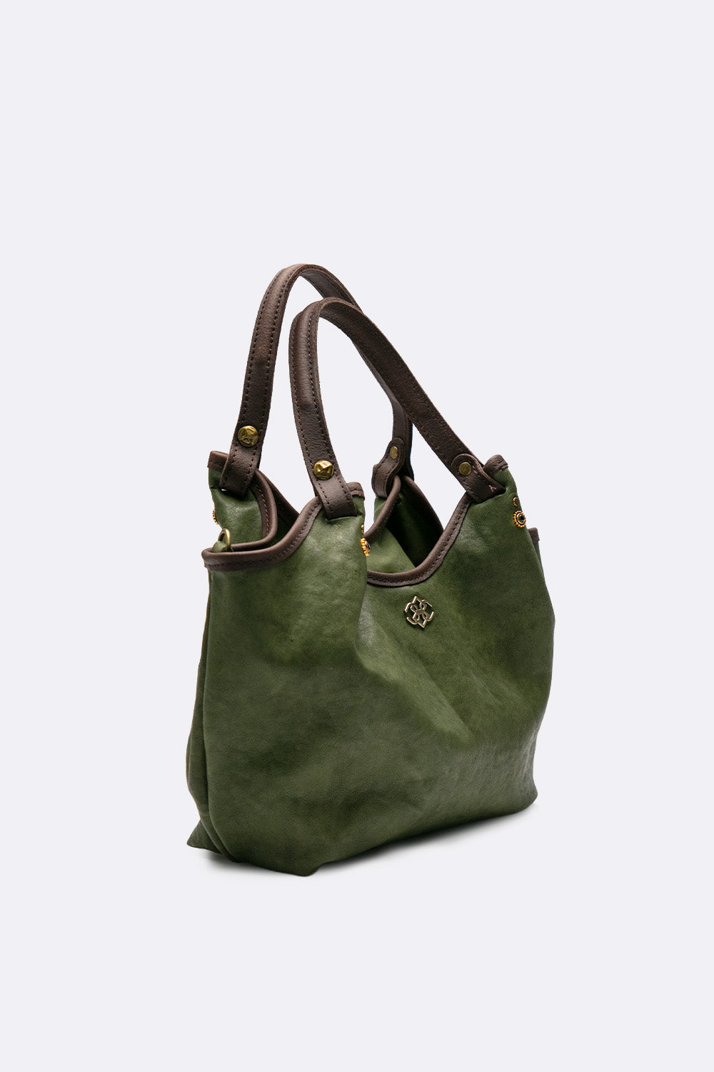 Pienza Borsa Vegetale Donna 100 % vera pelle Made in Italy- Barone Firenze