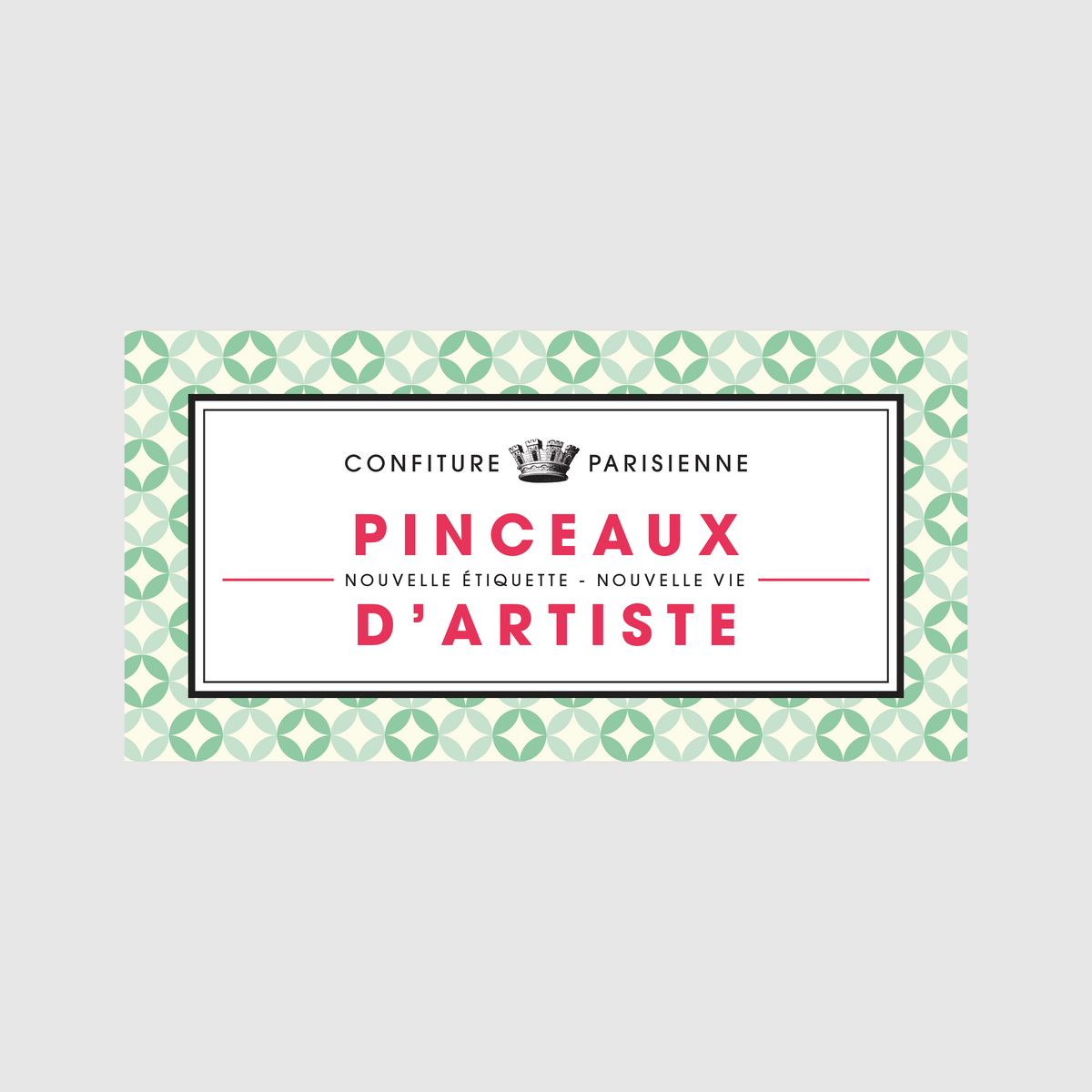 Confiture Parisienne - Etiquette Pinceaux D'artiste