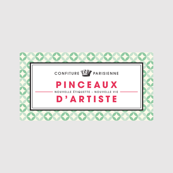Confiture Parisienne - Etiquette Pinceaux D'artiste