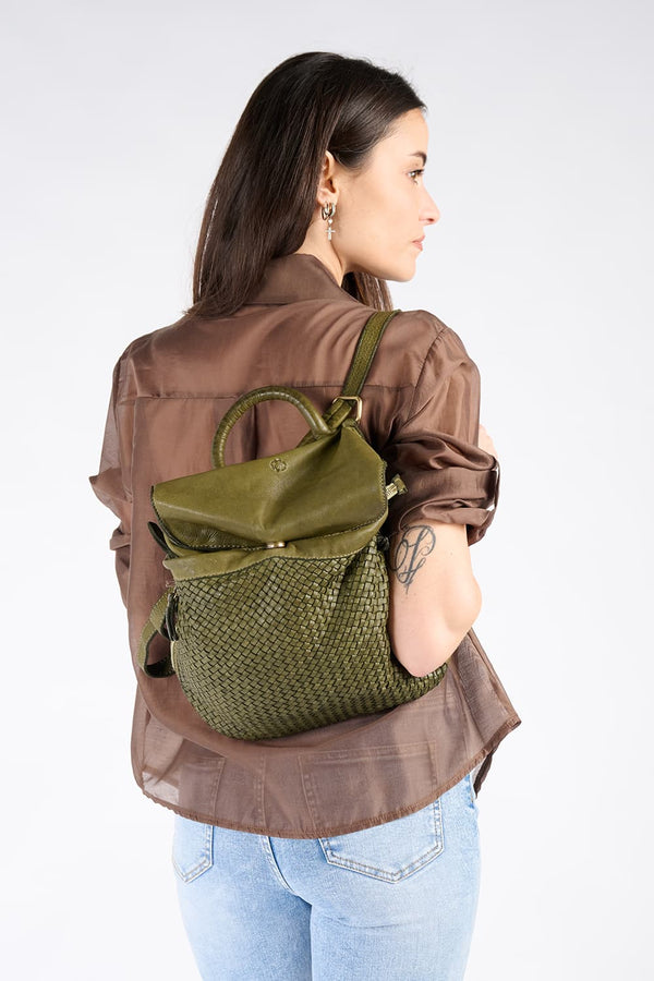 Zaino Pisa donna 100% vera pelle Made in Italy - Barone Firenze