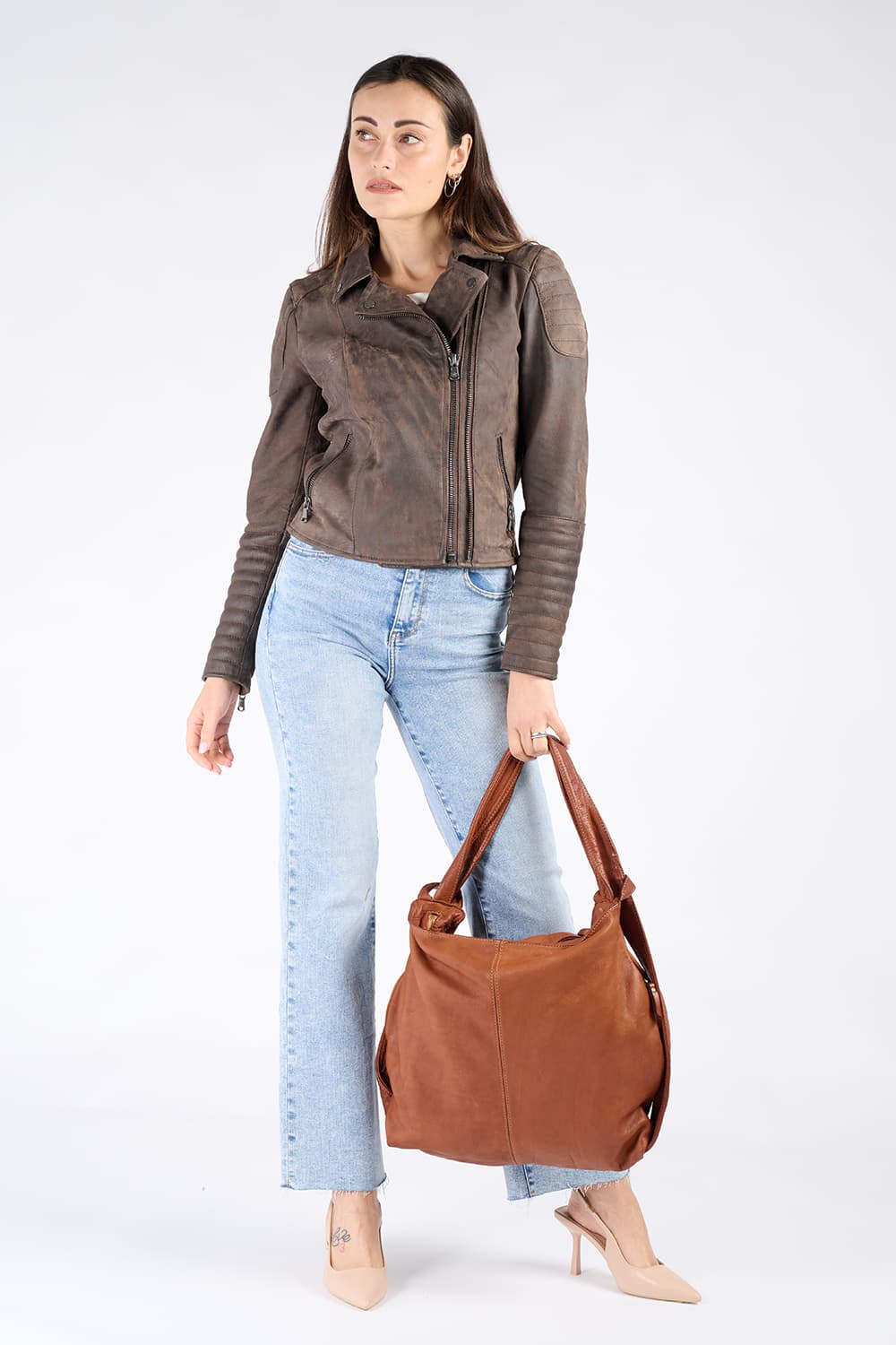 Pistoia borsa donna 100% vera pelle Made in Italy - Barone Firenze