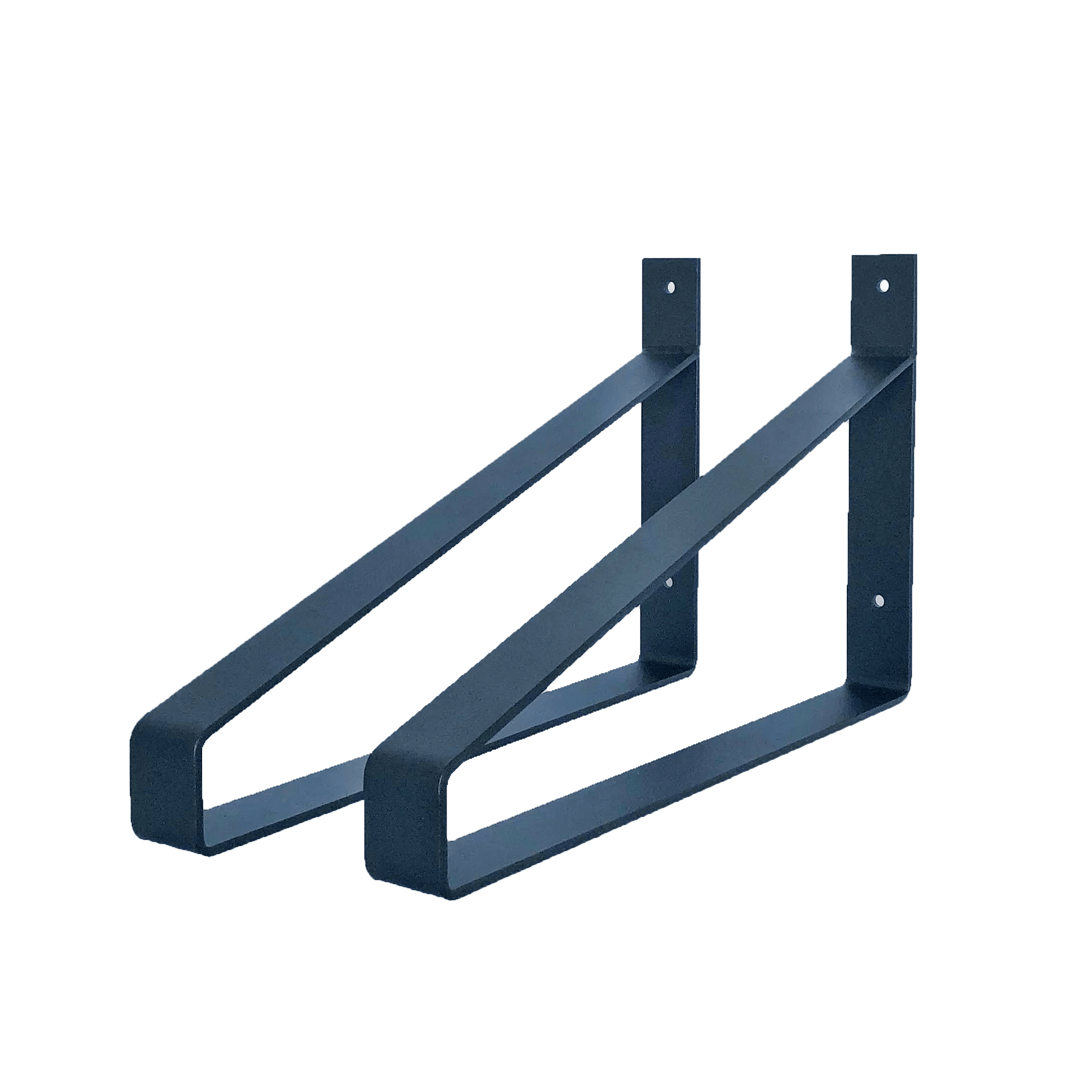 The Industrial Shelf Brackets XL Matte Black - 40 cm