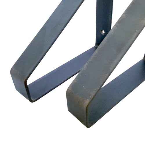 The Industrial Shelf Brackets Matte Finish - 20 cm