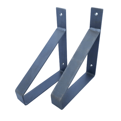 The Industrial Shelf Brackets Matte Finish - 20 cm