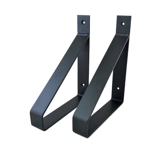 De Industriële Plankdragers Mat Zwart - 20 cm