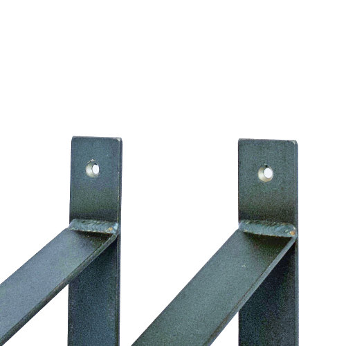 The Industrial Shelf Brackets XL Matte Clear - 30 cm