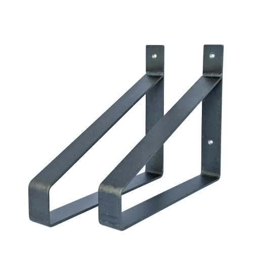The Industrial Shelf Brackets XL Matte Clear - 30 cm