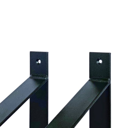 The Industrial Shelf Brackets XL Matte Black - 30 cm
