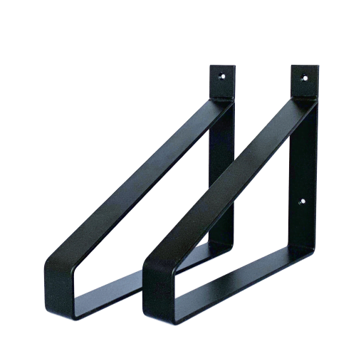The Industrial Shelf Brackets XL Matte Black - 30 cm