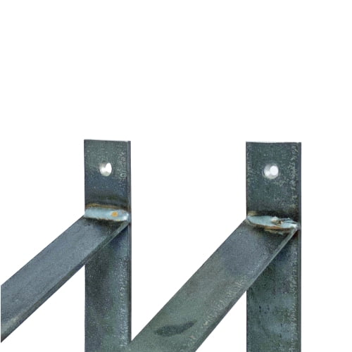The Industrial Shelf Brackets XL Without Coating - 30 cm