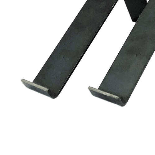 The Industrial L-Shaped Shelf Brackets Matte Clear – 20 cm