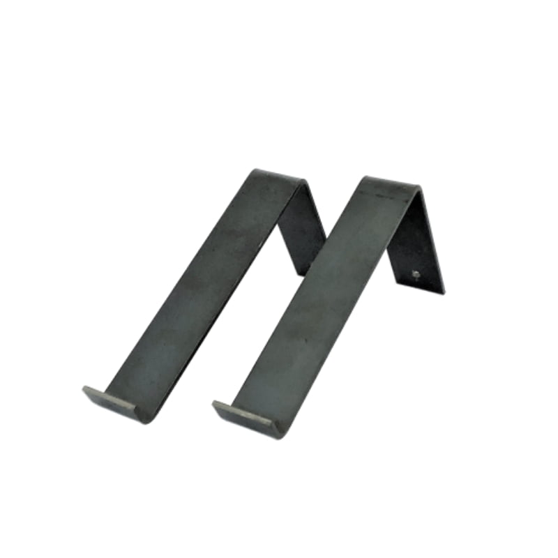 The Industrial L-Shaped Shelf Brackets Matte Clear – 20 cm