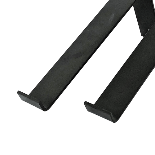 The Industrial L-Shaped Shelf Brackets Matte Black – 25 cm