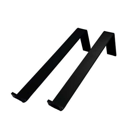 De Industriële Plankdragers L-vorm Mat Zwart – 35 cm