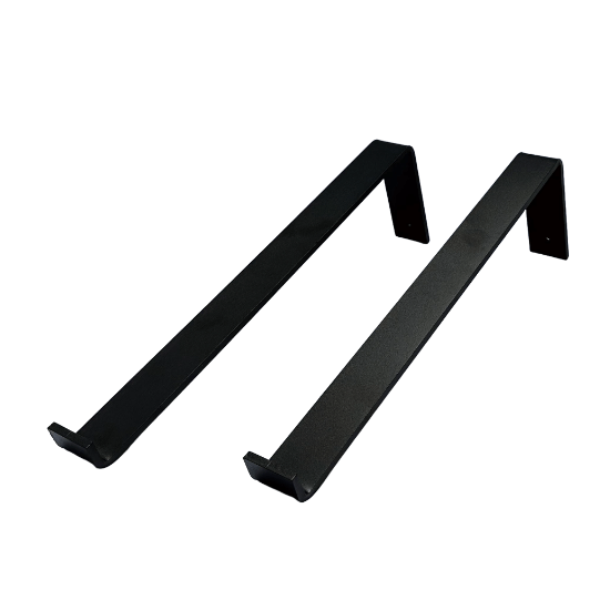 De Industriële Plankdragers L-vorm Mat Zwart – 40 cm