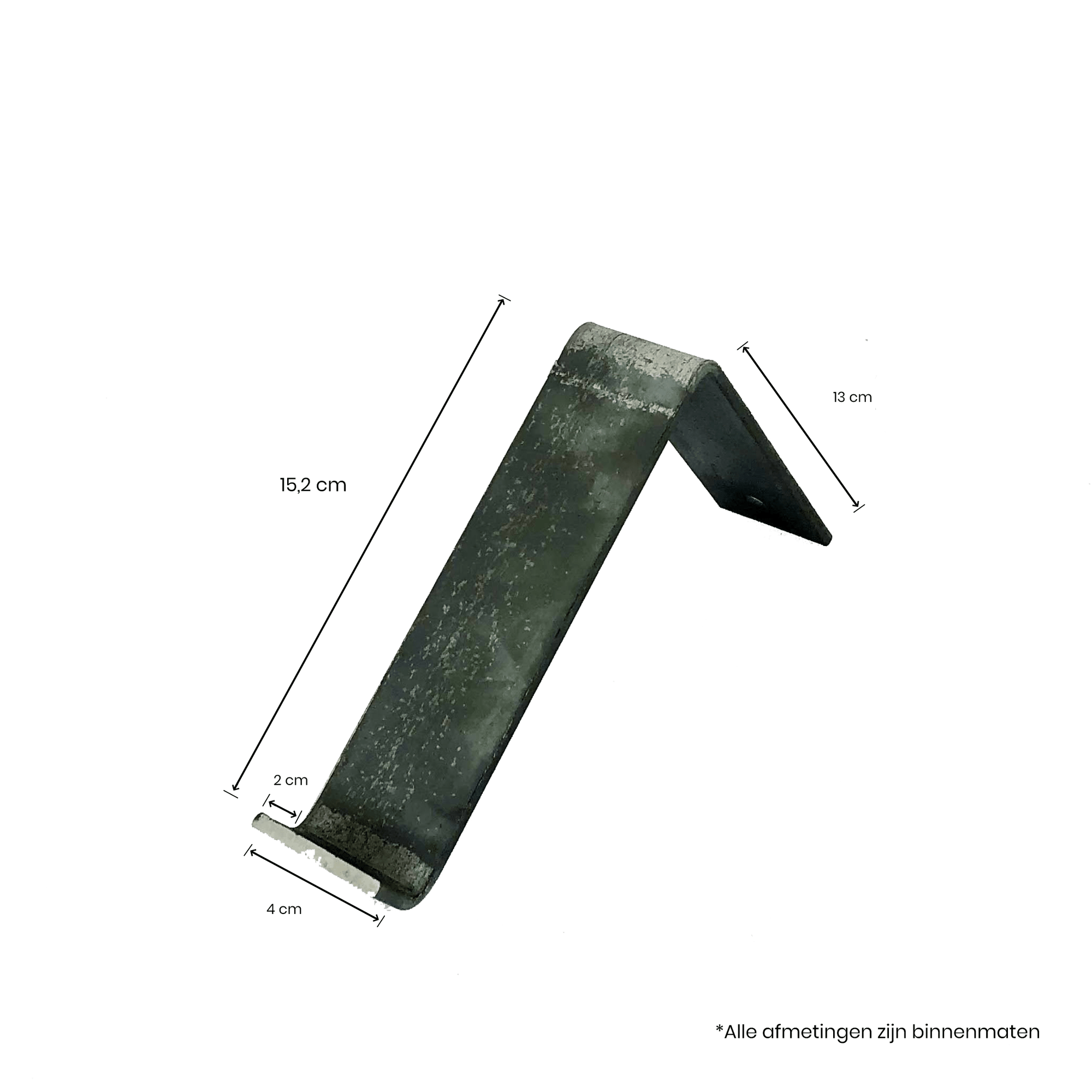 De Industriële Plankdragers L-vorm Zonder coating – 15 cm
