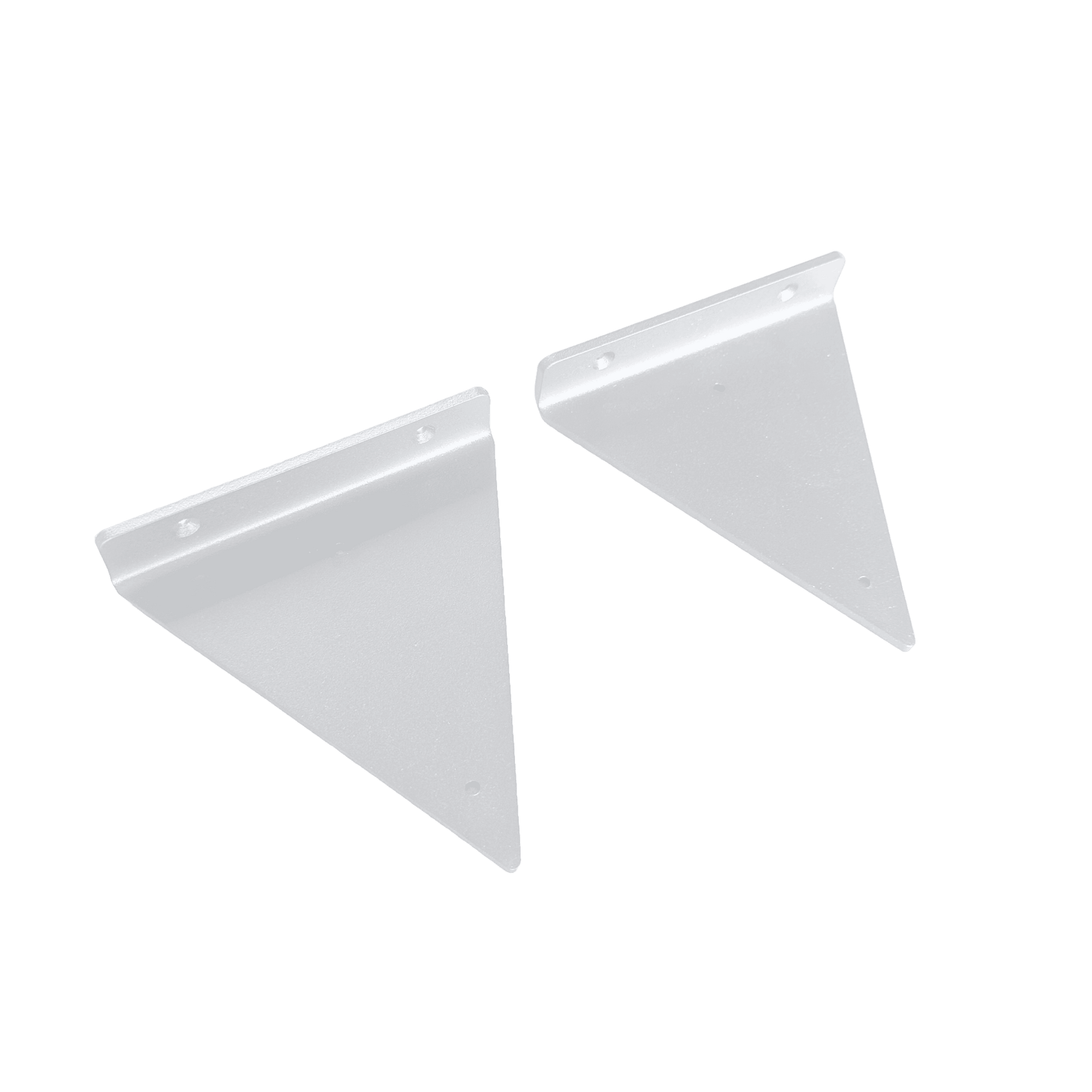 The Industrial Triangle Shelf Brackets Matte White - 15-25 cm