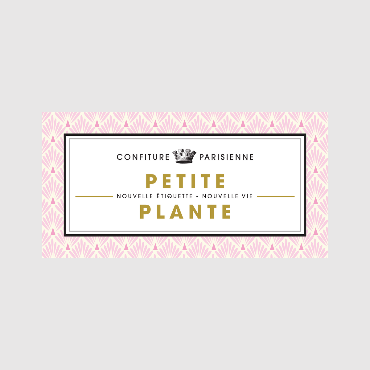 Confiture Parisienne - Etiquette Petite Plante