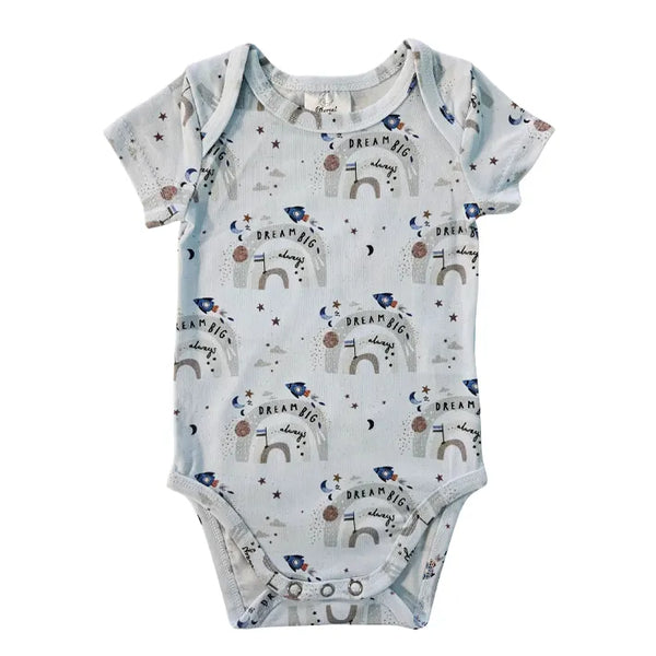 Short Sleeve Bodysuit - Dream big always