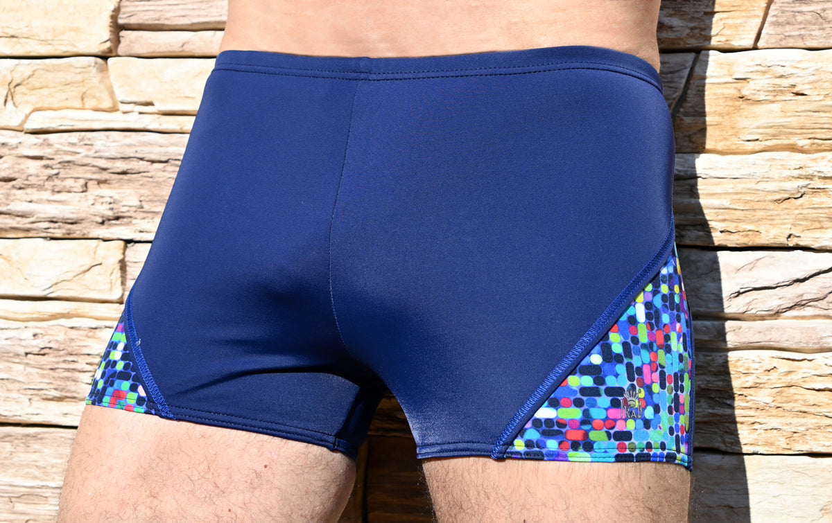 men's boxer swim trunks