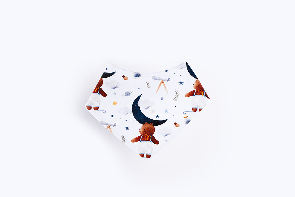 Bib scarf - Bear on the moon