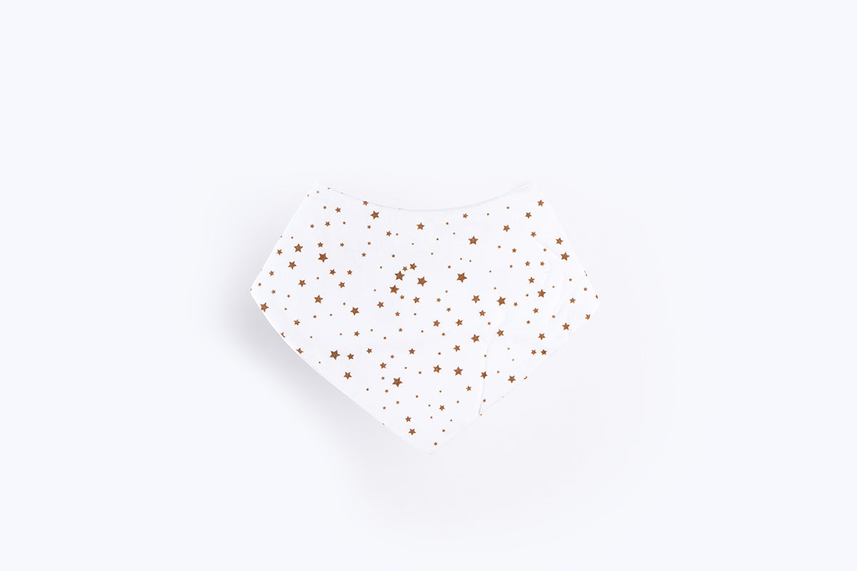 Bib scarf - Brown stars