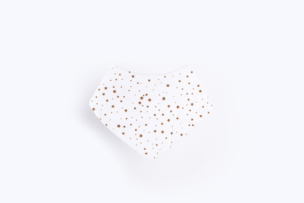 Bib scarf - Brown stars