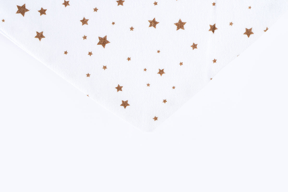 Bib scarf - Brown stars
