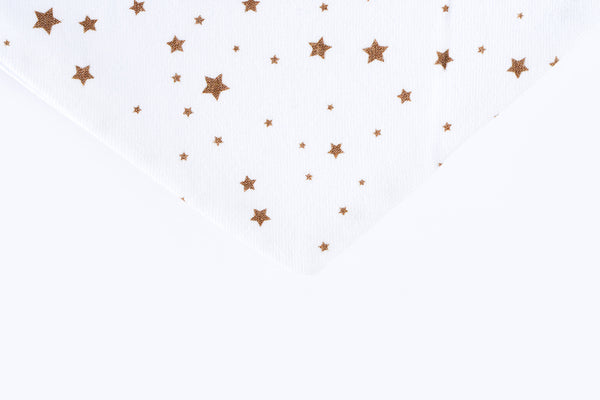 Bib scarf - Brown stars