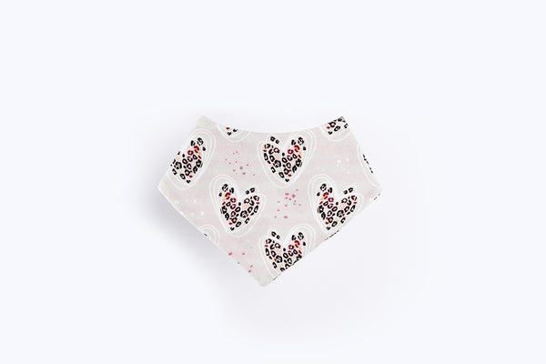 Bib scarf - Striped hearts