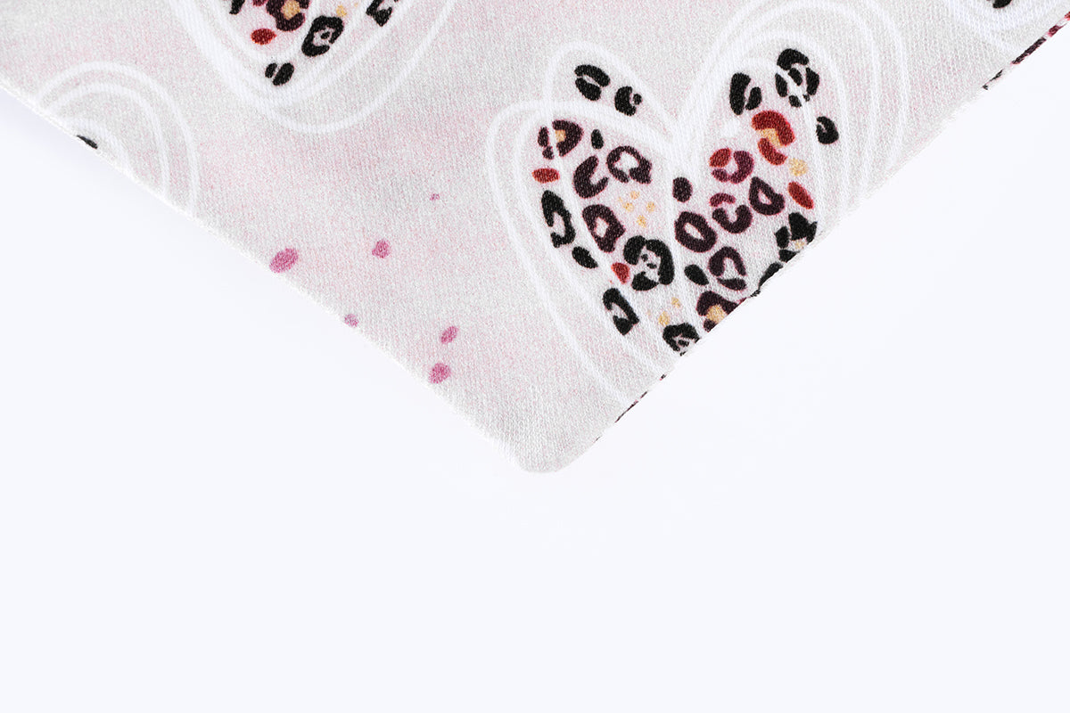 Bib scarf - Striped hearts