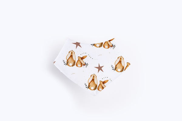 Bib scarf - Bunnies and stars