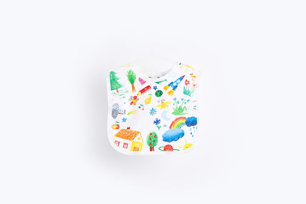 Bib with Waterproof Backing - Drawing