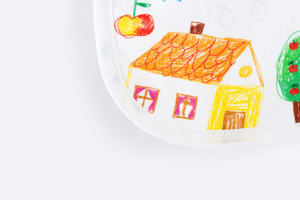 Bib with Waterproof Backing - Drawing