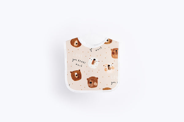 Bib with Waterproof Backing - Love you beary much