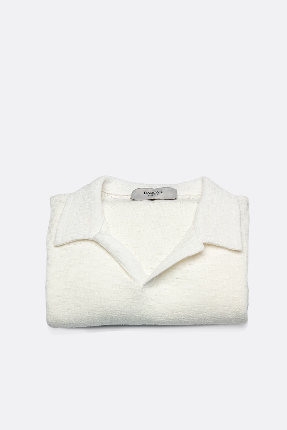 Polo Uomo Bianco 100% made in Italy - Barone Firenze