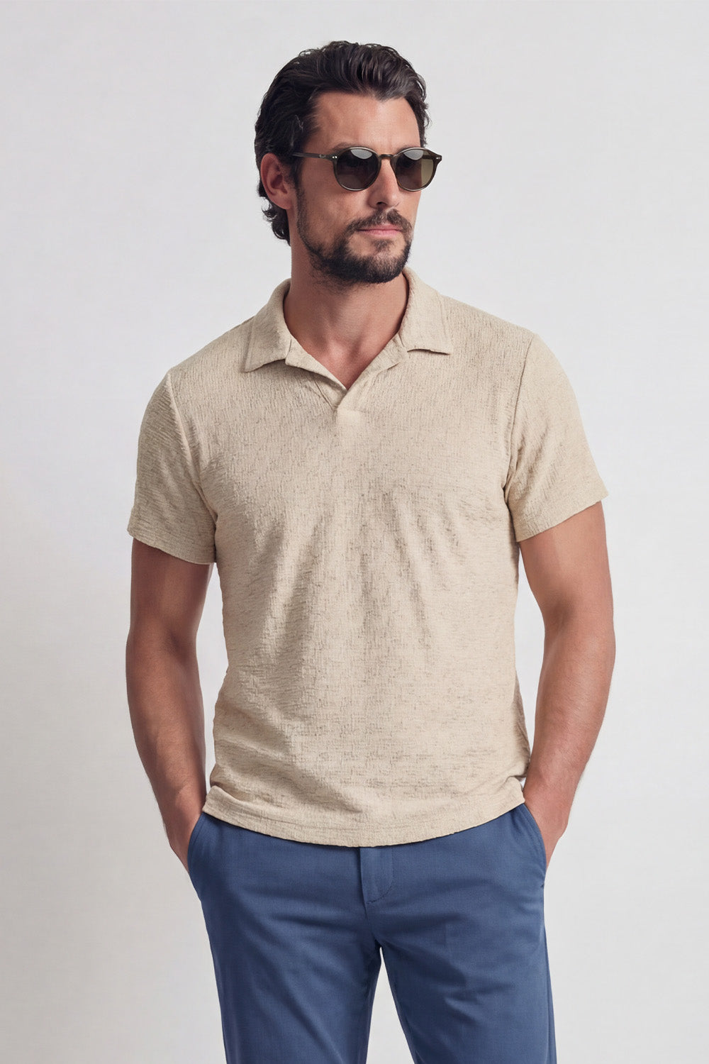 Polo Uomo Beige