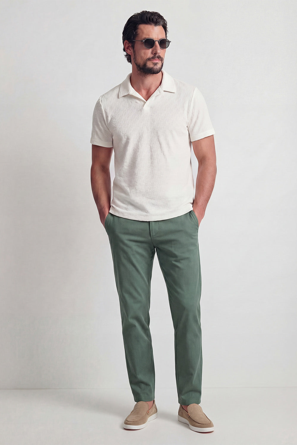 Polo Uomo Bianco 100% made in Italy - Barone Firenze